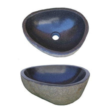 Lavandino in pietra di fiume, ca. 30 cm, Riverstone, scelta unica possibile