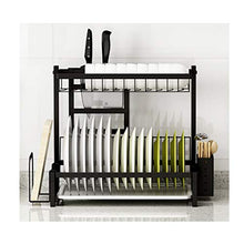 LYM &ripiano di stoccaggio Scolapiatti for lavello in Acciaio Inossidabile, mensola della Cucina Scaffale for lavapiatti a Due Piani Scolapiatti Scaffale di Finitura