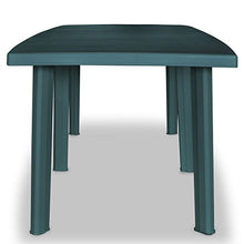Tidyard Tavolo da Giardino 210x96x72 cm in Plastica,Tavolo da Campeggio Design Semplice ed Elegante,Verde