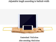 XYNB Vassoio per Vasca, Regolazione Retrattile in Acciaio Inossidabile 75-92 cm, posizionabile su Supporto per Tablet Libro Supporto per Cellulare e Bicchiere di Vino Integrato Altri Accessori Rack