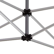 TOOLPORT Gazebo Pieghevole Giardino 3x3m - 4 Laterali Pesca Alluminio Telo Poliestere 100% Impermeabile Padiglione Mercati Sagre