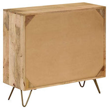 vidaXL Legno Massello di Mango Credenza 80x30x75 cm Buffet Mobiletto Madia
