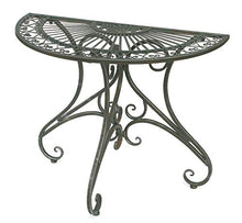 DanDiBo - Tavolino da parete semicircolare, in metallo, 90 cm, 130434