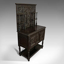 Antico Carlo II Revival Comò Inglese, Rovere, Credenza Vittoriana C.1880