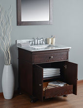 RUBEZA 750mm Didim Bagno Vanity, Bianco Marmo Italiano Carrara Top