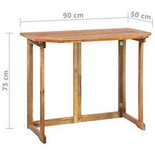vidaXL Set da Bistrot 2 pz in Legno Massello di Acacia