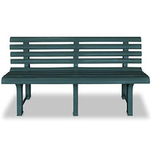 FAMIROSA Panchina da Giardino 145,5 cm in Plastica Verde