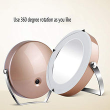 WM HD Specchio di ingrandimento Mini Luce Rotonda Bellezza LED Specchio Trucco Specchio Specchio - 11.5