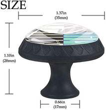 Marathon Mornings Pomelli per Porta Set di 4 Pomelli per Mobili Manopole per Cassetti Cucina Armadio Vetro