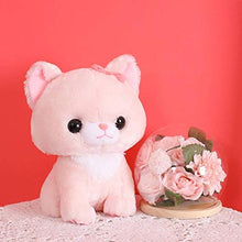 YiXing - Peluche a forma di gatto con gattino, 1 pezzo, colore: nero, altezza: 30 cm
