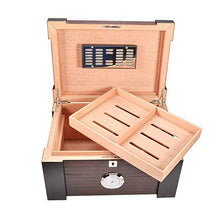 WY-YAN Humidor Cedar con Una Grande capacità Vassoio di Legno Pera Scatola Classic
