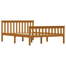 SKM Giroletto con 2 Cassetti Marrone Miele Legno di Pino 140x200 cm (34.85kg)