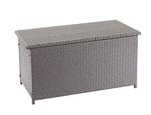 Mendler Baule Contenitore da Esterno HWC-D88 polyrattan ~ Basic 170l Grigio