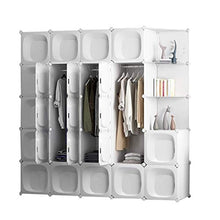Cassapanche GGJIN Armadio stratificato Bianco Combinazione della Stanza Camera da Letto dello Studente di College Montaggio Semplice Push-Pull Moderna