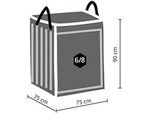 Perel Garden OCLCB - Custodia protettiva per cuscino da divano, 75 x 75 x 90 cm, colore: Nero