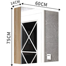 Mobiletto del Bagno Specchio Completo Armadietto da Bagno A Parete Decorazione Murale per Uso Domestico Armadio di Stoccaggio Guardaroba Specchio per Il Trucco