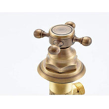Faucet-4456 Rubinetto Lavabo, Ampio Rubinetto Doppio Manico in Rame Antico