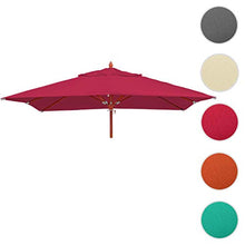 Mendler Telo Copertura per ombrelloni Quadrati HWC-C57 3x3m Bordeaux