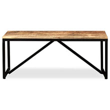 Festnight- Panca in Legno Massello di Mango 110x35x45 cm
