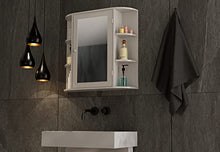 House & Homestyle Armadio a Specchio, Grigio, H 63cm x W 66cm x D 16.5cm