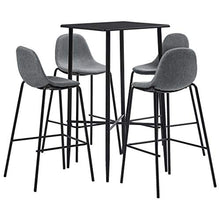 SKM Set da Bar 5 pz in Tessuto Grigio Chiaro G