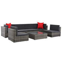 Festnight Set Divani da Giardino, Set di Mobili da Giardino 23 pz in Polyrattan Grigio