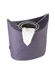Wenko 62070100 48L Ovale Poliestere Grigio Porta Biancheria