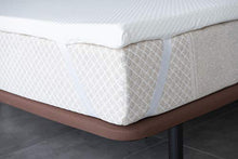 Materasso Topper viscoelastico antiacaro traspirante ed estraibile (150 x 190 cm)