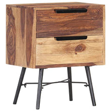 vidaXL Comodino 40x30x50 cm in Legno Massello di Sheesham