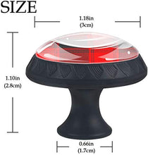 Scozzese rosso nero Buffalo Pattern scozzese Pomelli per Porta Set di 4 Pomelli per Mobili Manopole per Cassetti Cucina Armadio Vetro