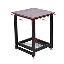 Yyqx comodino comodino retrò comodino 2 ripiani ripiano tavolino da caffè creativo tavolino da tè tavolino comodino comodino