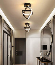 Goeco Plafoniera LED, Lampada da Soffitto 22W, Lampadario LED decorativa per Balcone Guardaroba Corridoio, Luce bianca calda 3000K