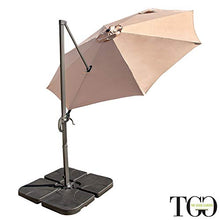 TheGoodGarden Ombrellone da Giardino inclinabile 3x3 in Alluminio Positano