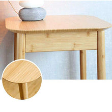 DGHJK Mobili per la casa, Comodino in bambù al 100% Tavolino Moderno con Divano Semplice e ripiano 44 * 44 * 50 cm