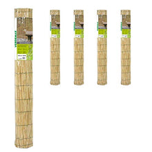 Arella Stuoia in Bamboo Naturale Legata con Filo di Nylon Pezzi 5 da Metri 1,5x5