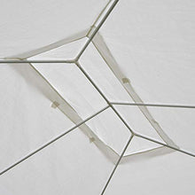 miozzi Gazebo in Tessuto PE con Zanzariera Bianco 4x3m
