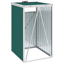 UnfadeMemory Copri Bidone Rifiuti Verde 72x81x121 cm in Acciaio