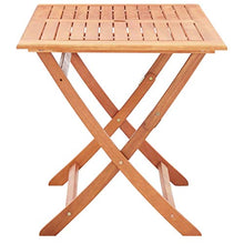E E-NICES Tavolo da Giardino Pieghevole 120x70x75 cm in Legno Eucalipto