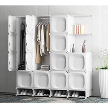 Cassapanche GGJIN Armadio stratificato Bianco Combinazione della Stanza Camera da Letto dello Studente di College Montaggio Semplice Push-Pull Moderna