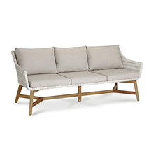 Gartentraum Divano da Giardino a 3 posti in Teak e Rattan - Sofa Vimen