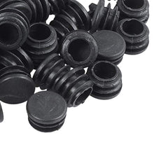 Senmubery Plastic Gambe per Tavolo Sedia con Tappo Rotondo Inserto Tubo A Coste 22 Mm Dia 50 Pezzi