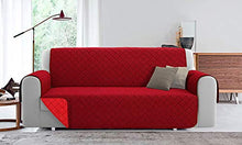 Copridivano Salvadivano trapuntato double-face PET FRIENDLY (Bordeaux/Rosso, 2 Posti 110cm)