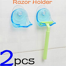 yanana 2PCS plastica Super Ventosa Rasoio Rack Cancella Holder Bagno Rasoio Rasoio Rack di stoccaggio Staffa