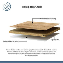 Planetmöbel Set di mobili da bagno, 64 cm, per bagno, WC (rovere Sonoma)