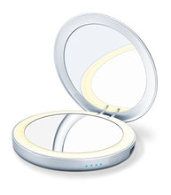 Beurer BS 39 Specchio Cosmetico Portatile Illuminato con Power Bank - 1300 gr