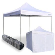 SNODEC Gazebo RICHIUDIBILE 3X3 M Pieghevole A Fisarmonica Mercato TENDONE con Laterali (Rosso)
