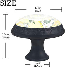 Llama Show Alpaca Cactus Yellow Pomelli per Porta Set di 4 Pomelli per Mobili Manopole per Cassetti Cucina Armadio Vetro