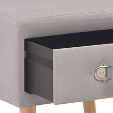 Estink - Comodino in tessuto, 40 x 35 x 40 cm, colore: Grigio
