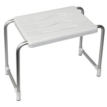 MSV 140697, Sgabello in plastica e alluminio, 36 x 26 x 33 cm, Bianco (weiß)