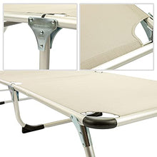 MaxxGarden, lettino prendisole pieghevole da campeggio, sdraio relax in alluminio, 189 x 59 cm, grigio